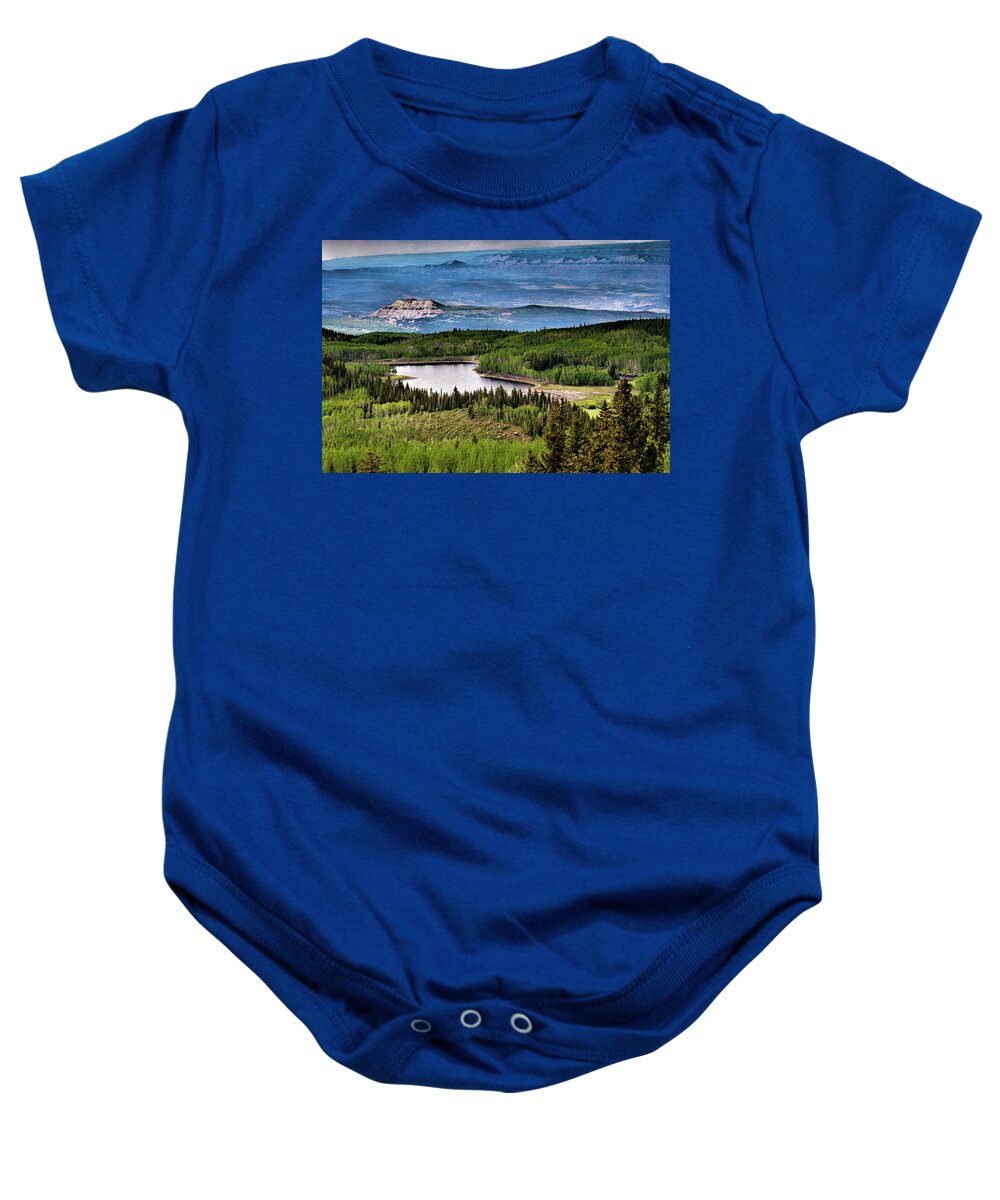 Colorado Baby Onesie featuring the photograph Grand Mesa -Northwest Colorado by Donald Pash