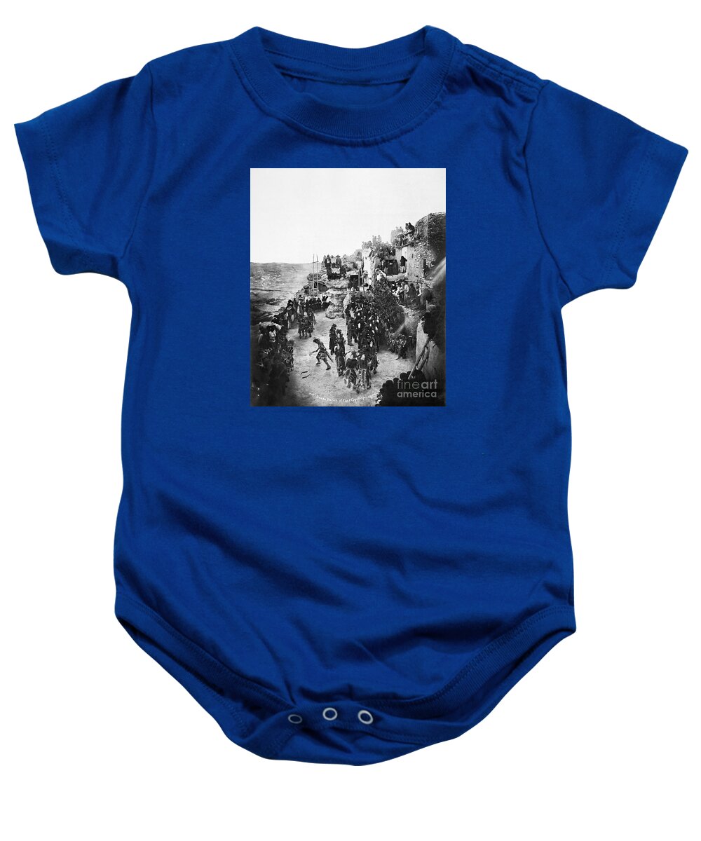 1889 Baby Onesie featuring the photograph Hopi Snake Dance 1889 by Granger