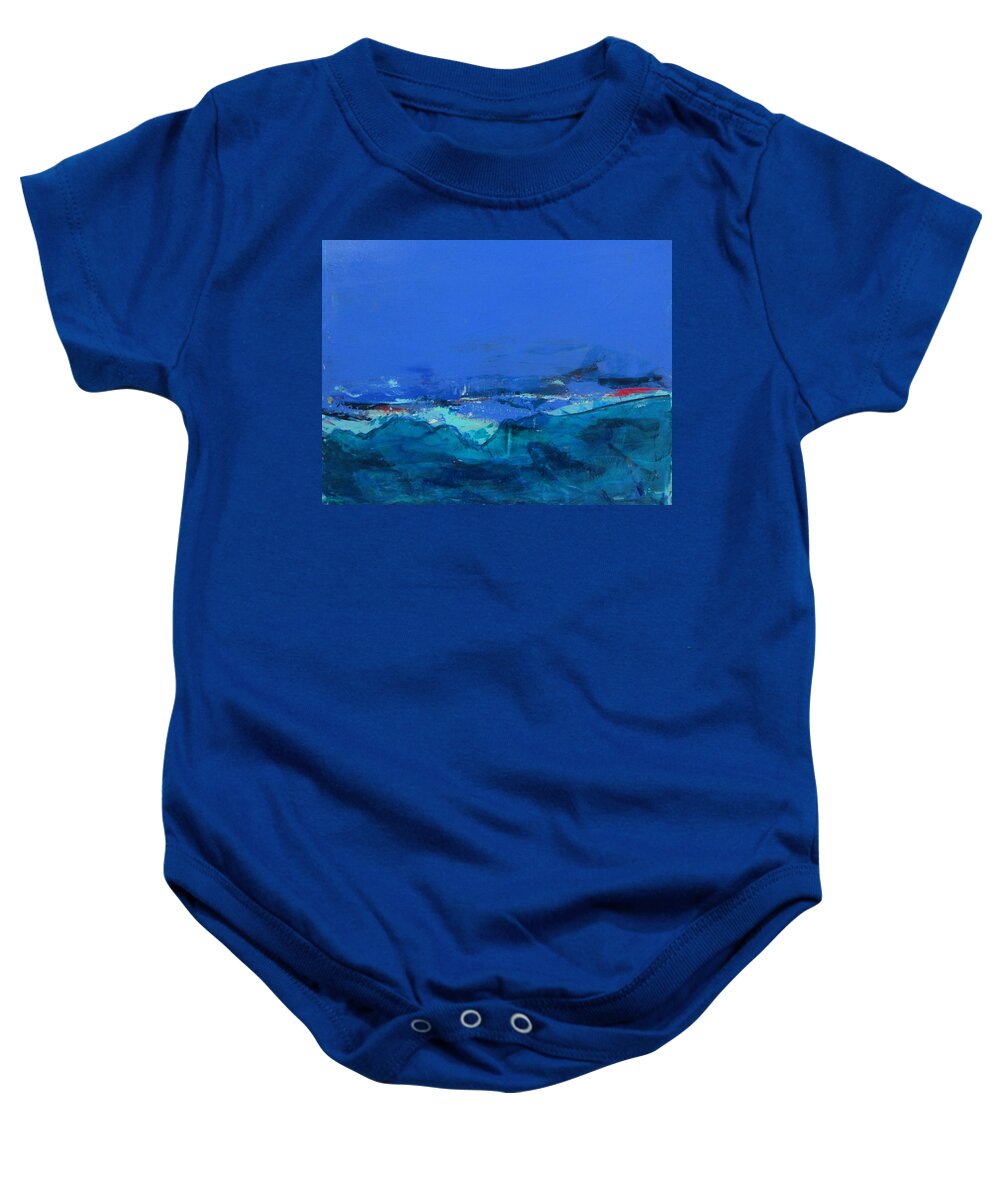 Art Baby Onesie featuring the painting La promesse by Francine Ethier
