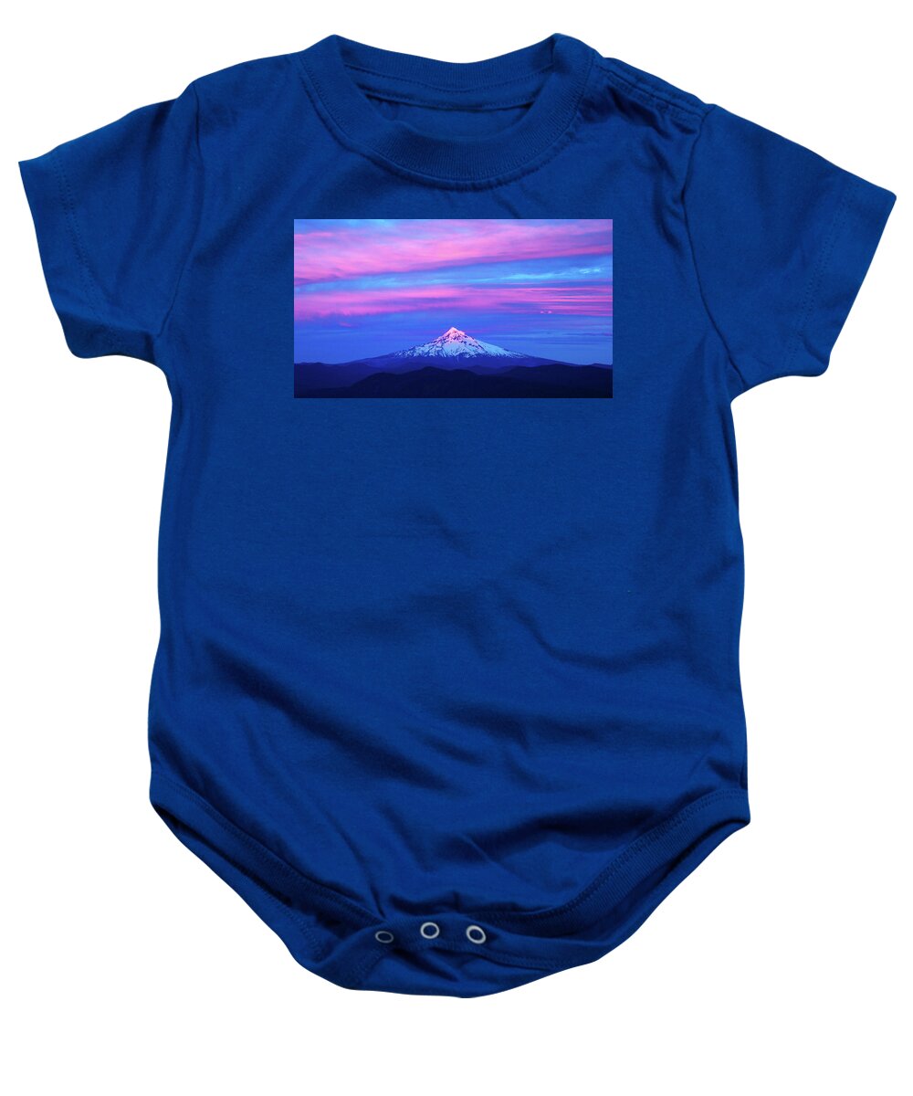 Mount Baby Onesie featuring the photograph Last Light by Patrick Campbell