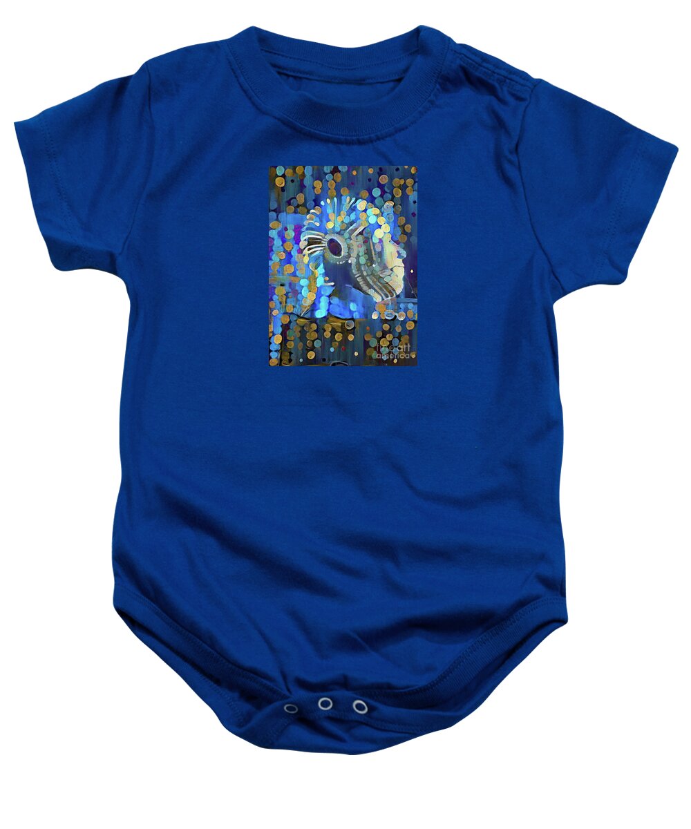 Man Baby Onesie featuring the photograph Mind of Man Over Matter by Nina Silver