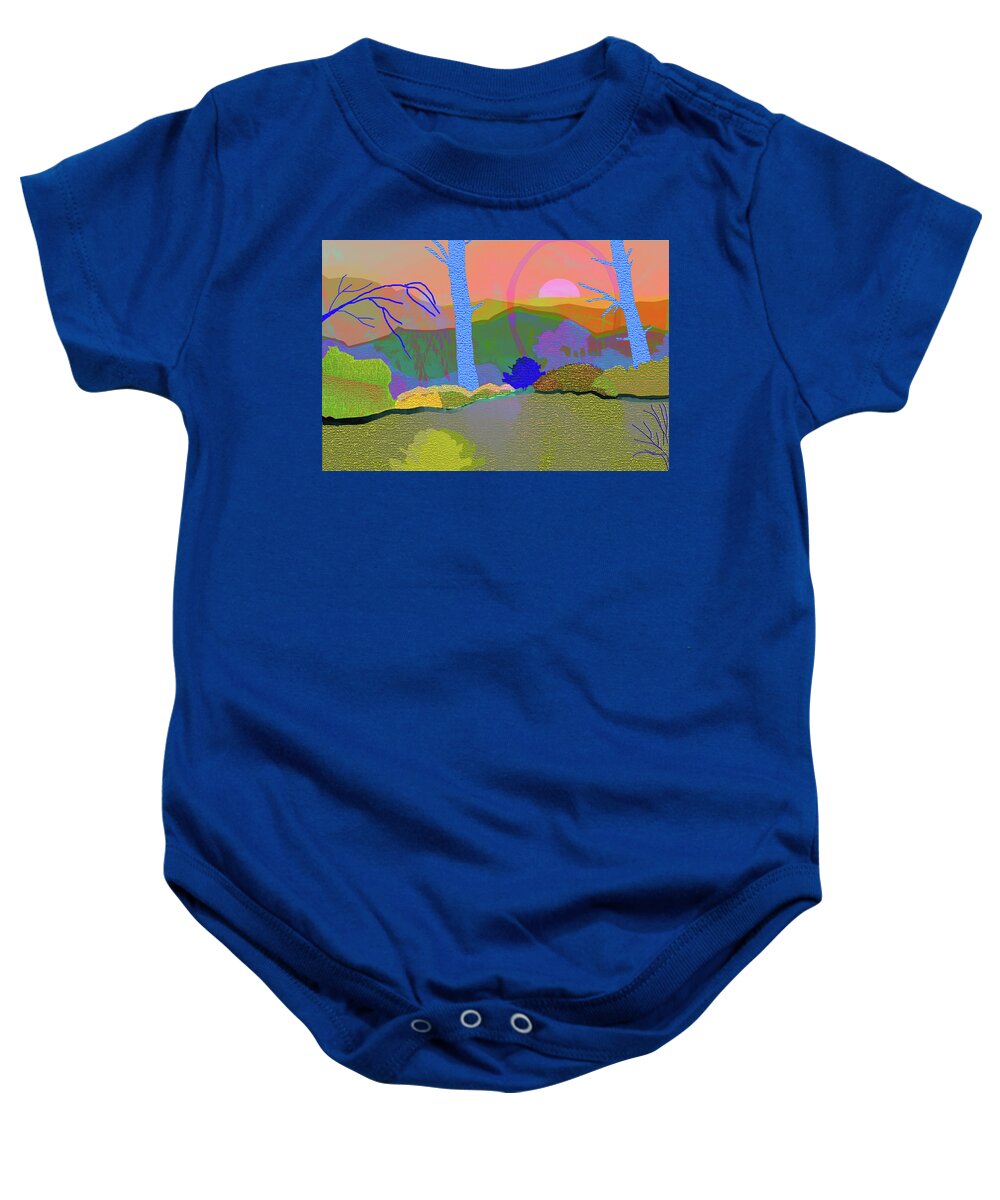 Digital Baby Onesie featuring the digital art Morning Sunrise by Rod Whyte
