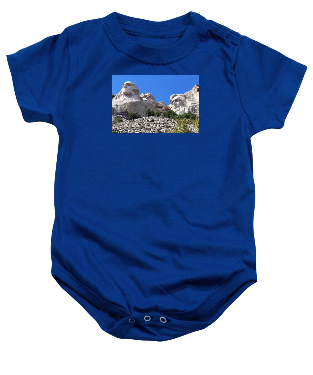 Mount Rushmore Baby Onesie featuring the photograph Mount Rushmore 8782 by Jack Schultz