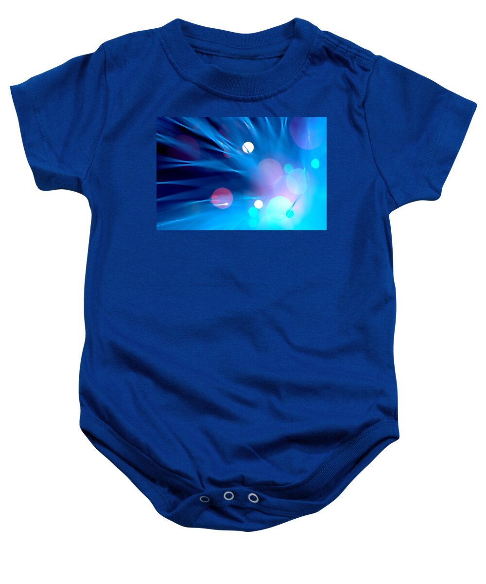 Abstract Baby Onesie featuring the photograph Mystery by Dazzle Zazz