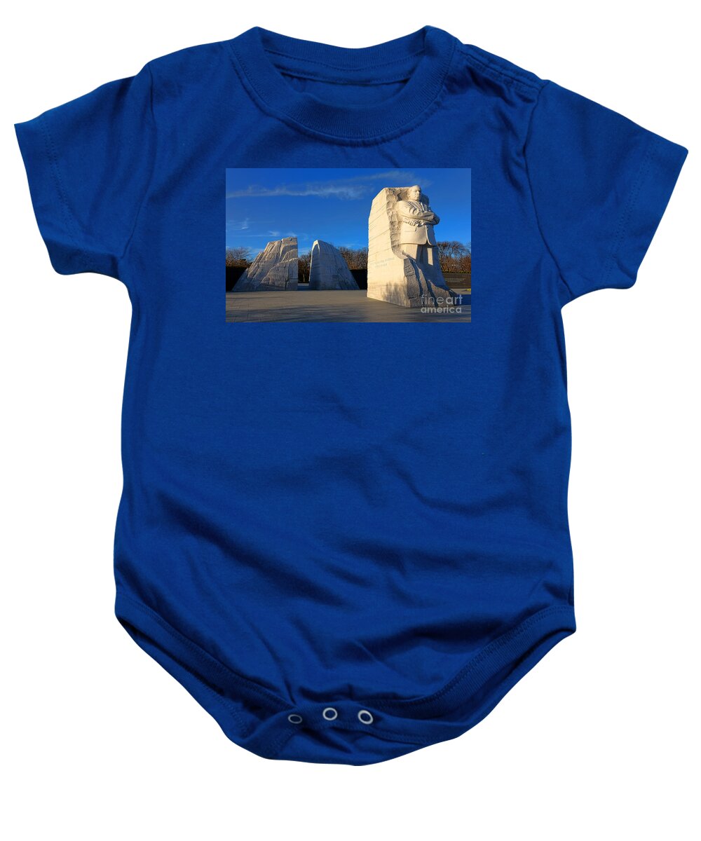 Martin Baby Onesie featuring the photograph Out of the Mountain of Despair by Olivier Le Queinec