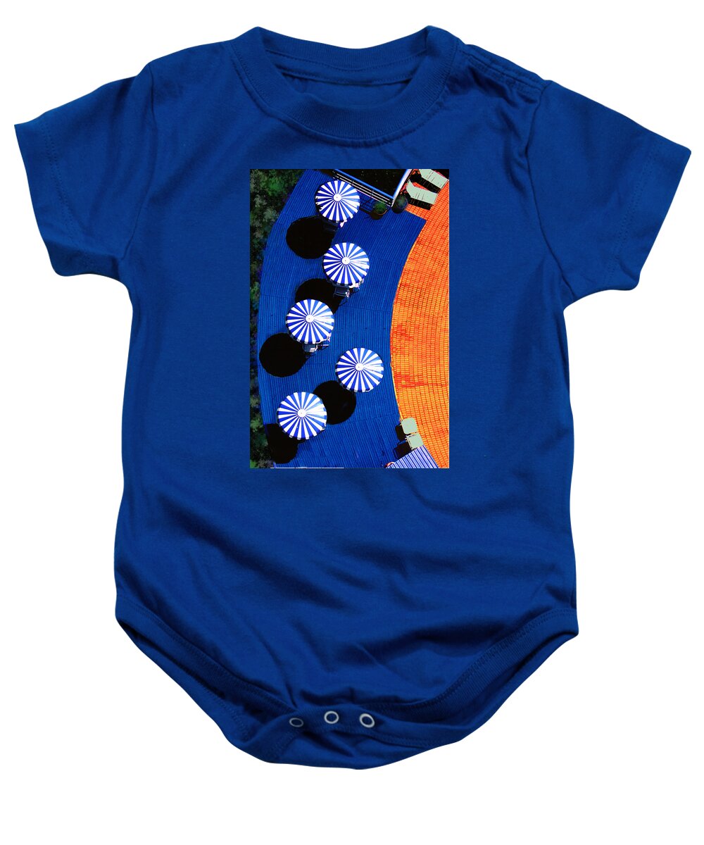 Photography Baby Onesie featuring the photograph Pool Side by Paul Wear