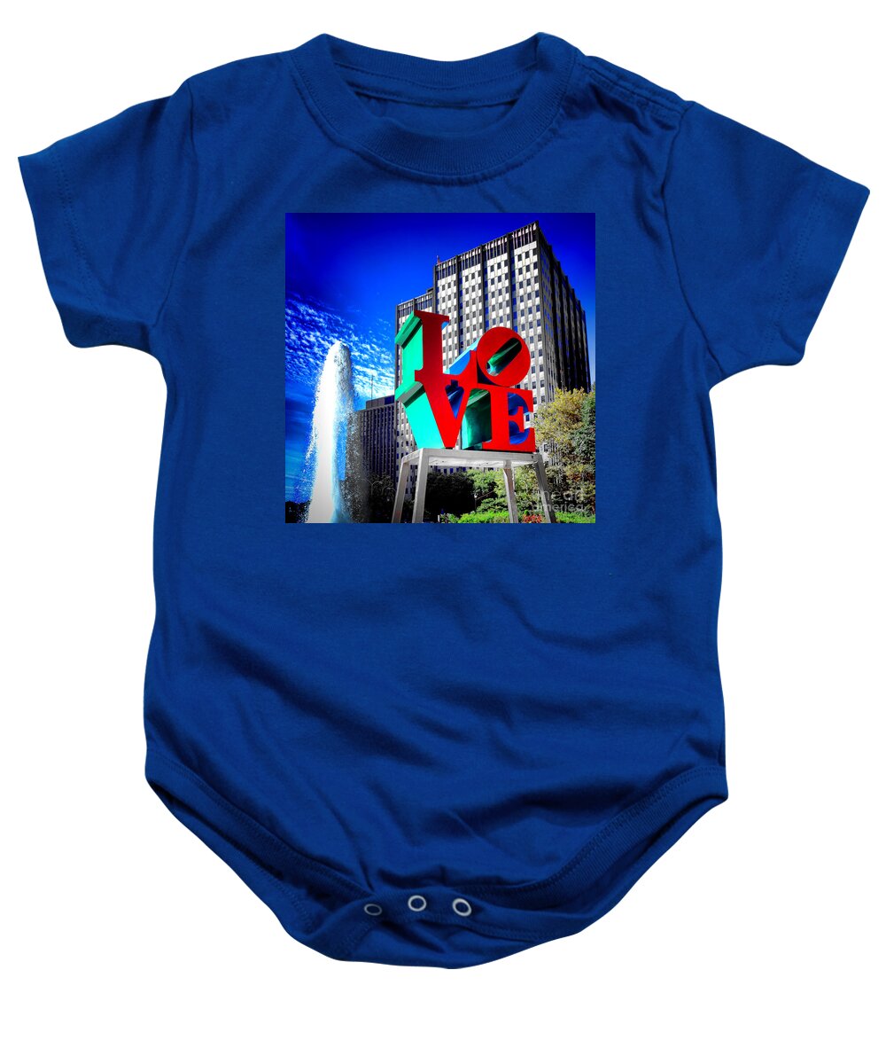 Love Baby Onesie featuring the photograph Psychedelic Love by Olivier Le Queinec