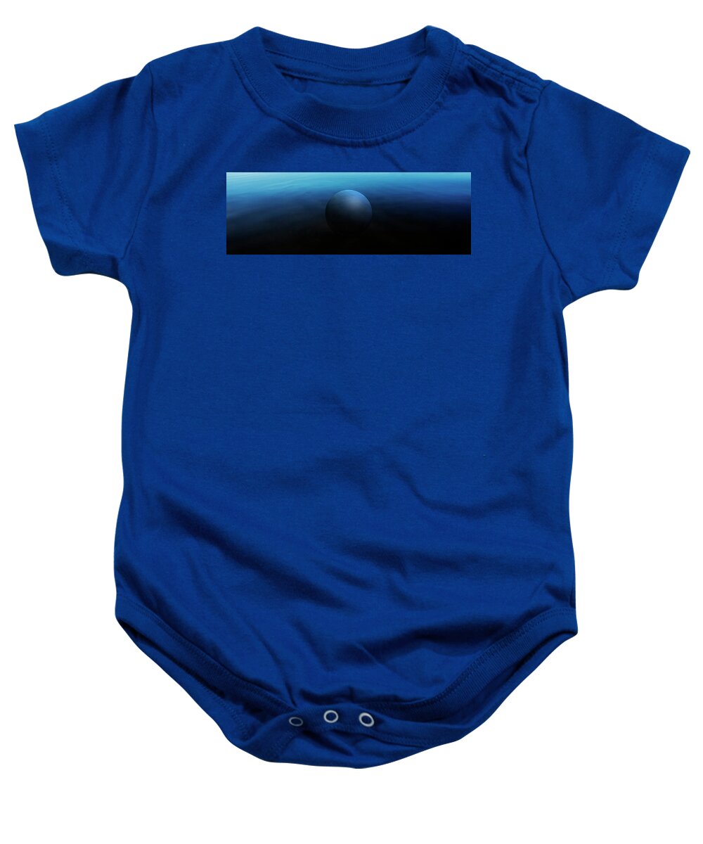 Particles Baby Onesie featuring the digital art Sand Sphere by Pelo Blanco Photo