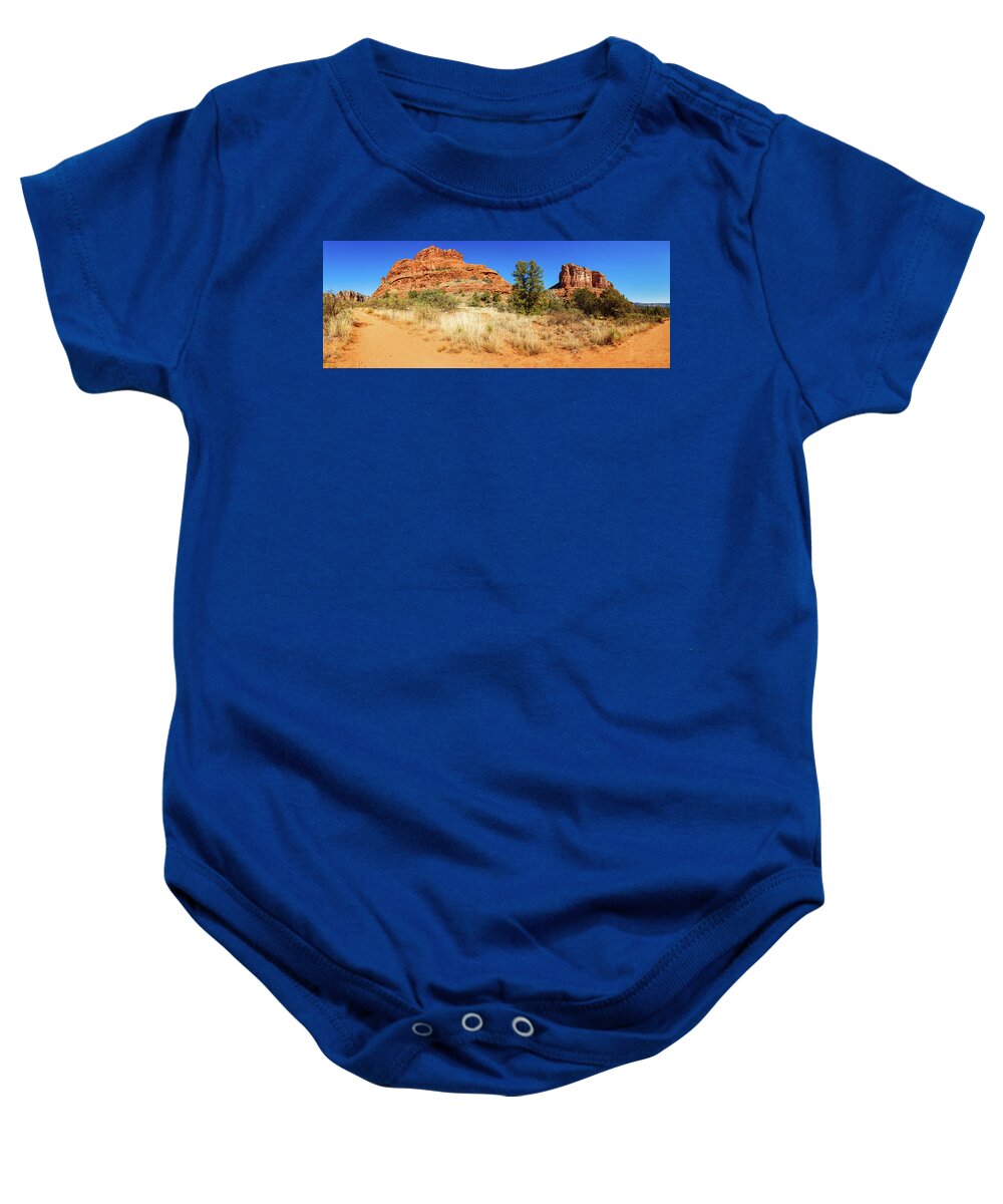 Arizona Baby Onesie featuring the photograph Sedona Bell Rock by Raul Rodriguez
