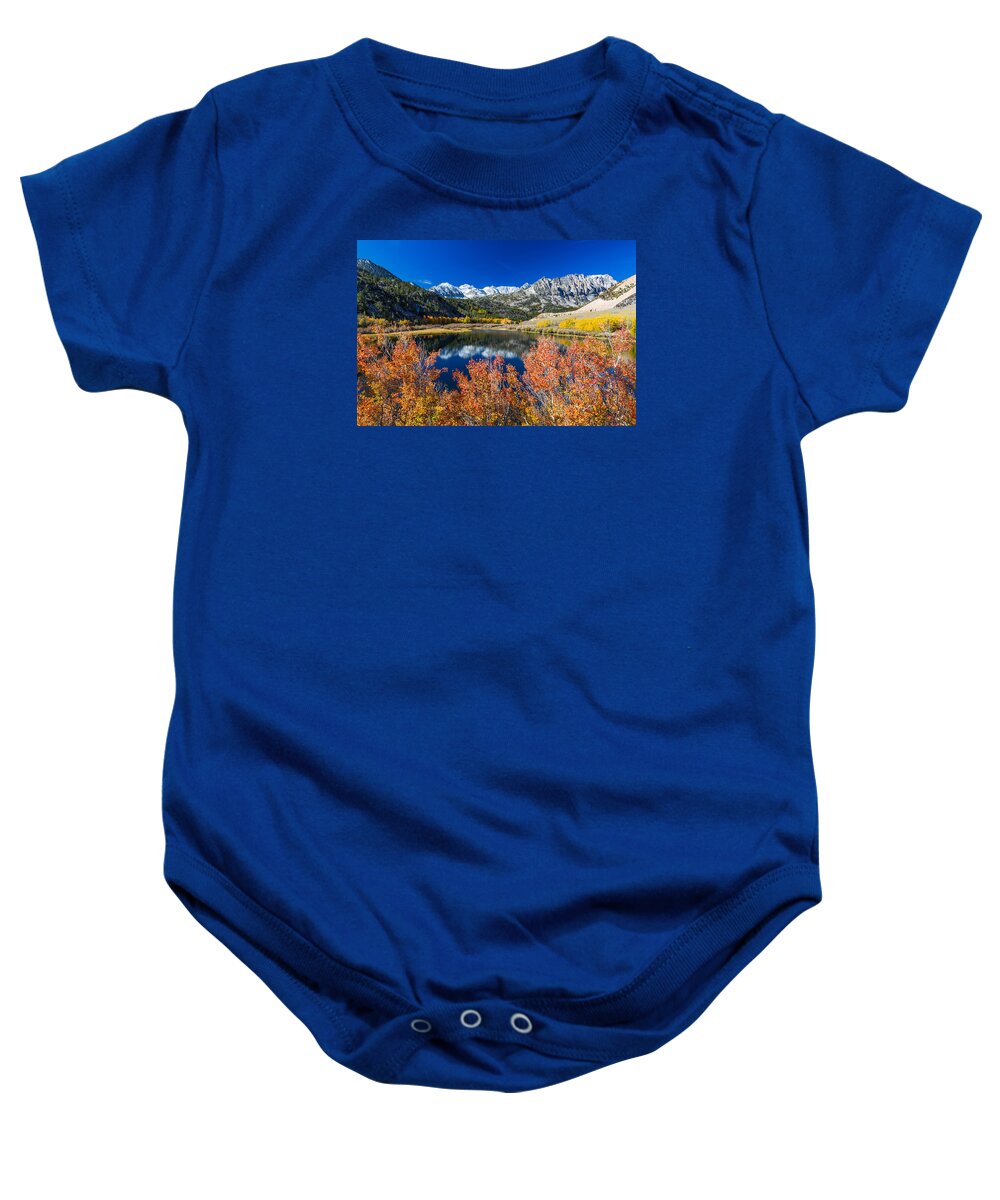 Autum Colors Baby Onesie featuring the photograph Sierra Foliage by Tassanee Angiolillo