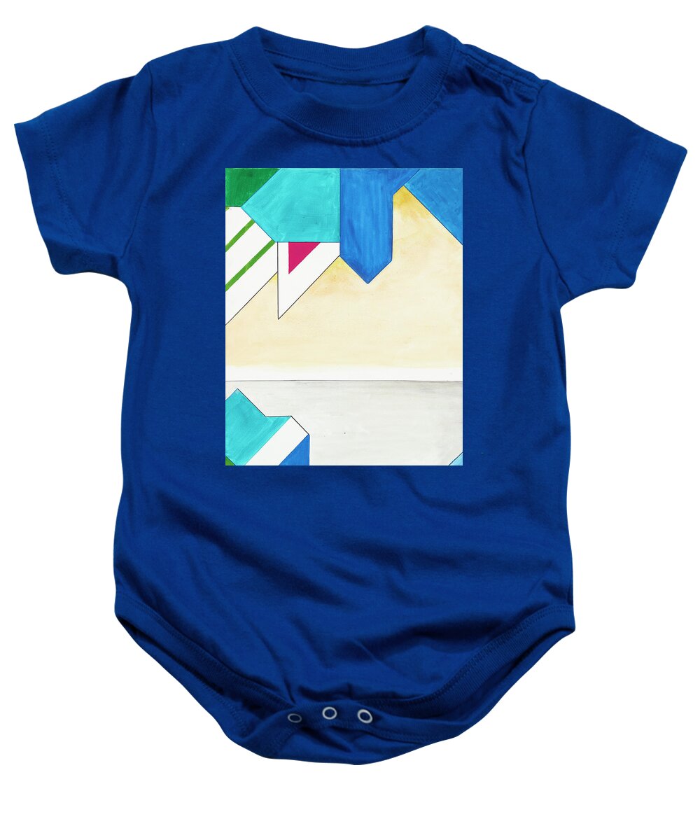 Abstract Baby Onesie featuring the painting Sinfonia dell eternita - Part 4 by Willy Wiedmann