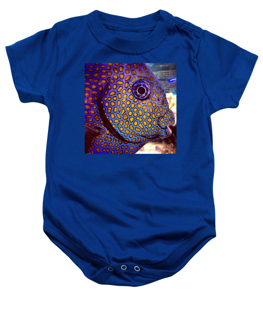 Fish Baby Onesie featuring the photograph Spots Galore by Denise Railey