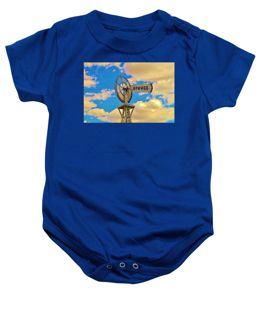 Greenfield Village Baby Onesie featuring the photograph Stover by Daniel Thompson