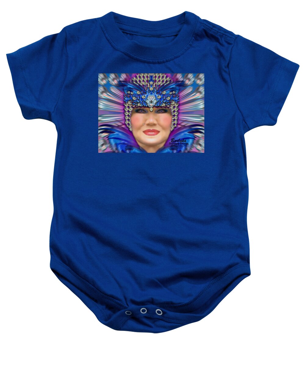 Beauty Baby Onesie featuring the photograph The Empress by Barbara Tristan