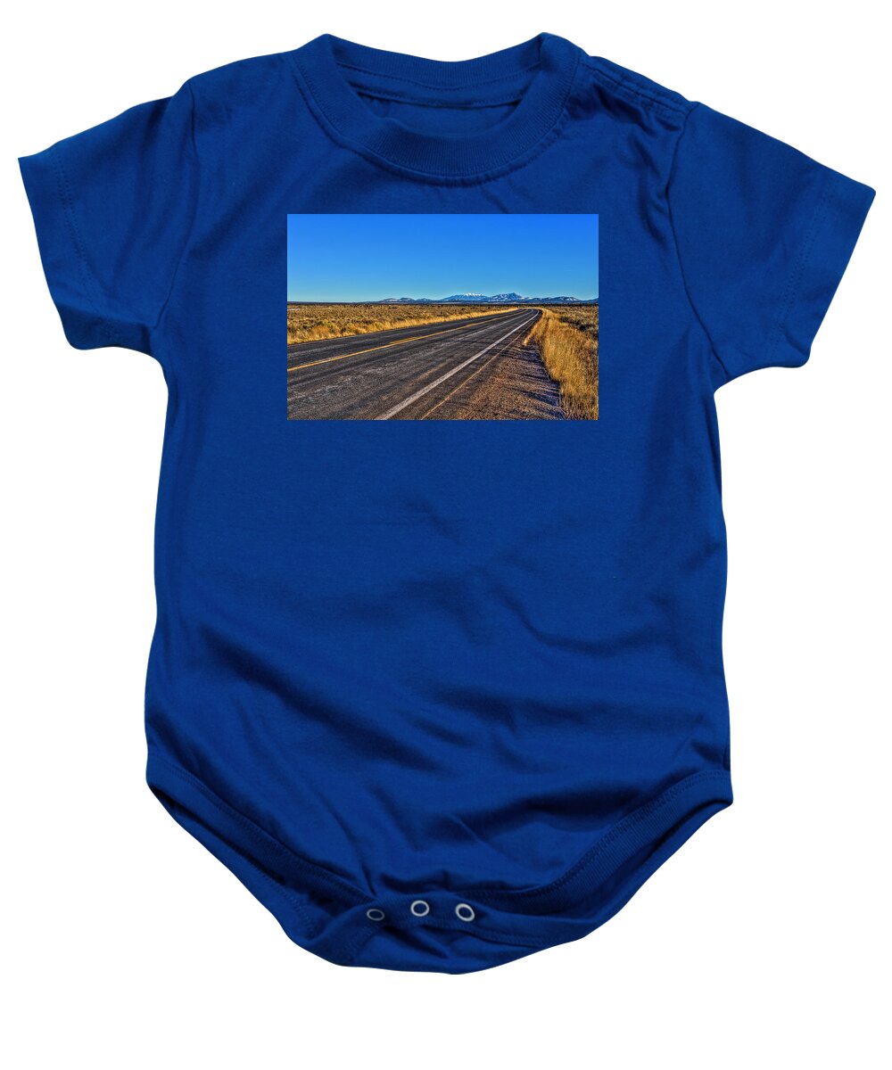 Flagstaff Az Baby Onesie featuring the photograph The Road to Flagstaff by Harry B Brown