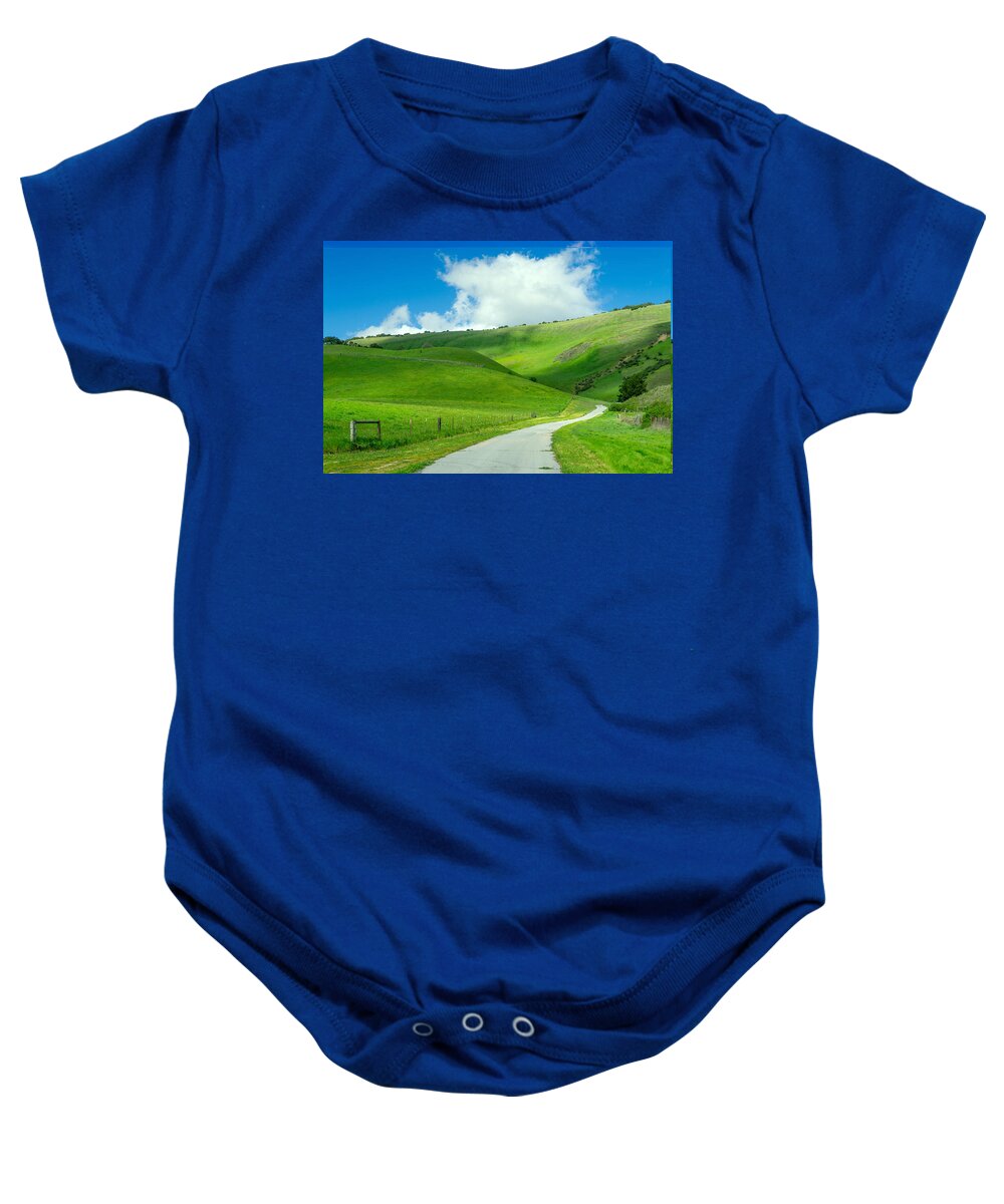 Carmel Valley Baby Onesie featuring the photograph To the Ranch by Derek Dean