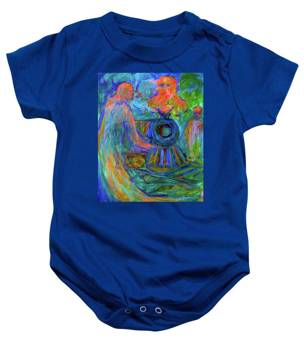 Ghost Prints For Sale Baby Onesie featuring the painting Train Spirits by Kendall Kessler