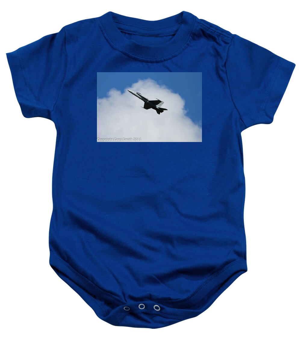 F18 Baby Onesie featuring the photograph F18 by Greg Smith