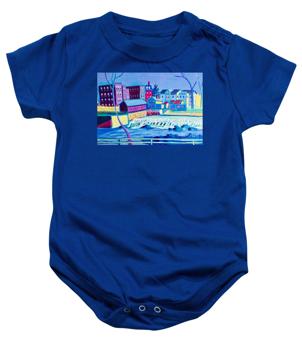 Franco American School Baby Onesie featuring the painting Gateway to the Grotto by Debra Bretton Robinson