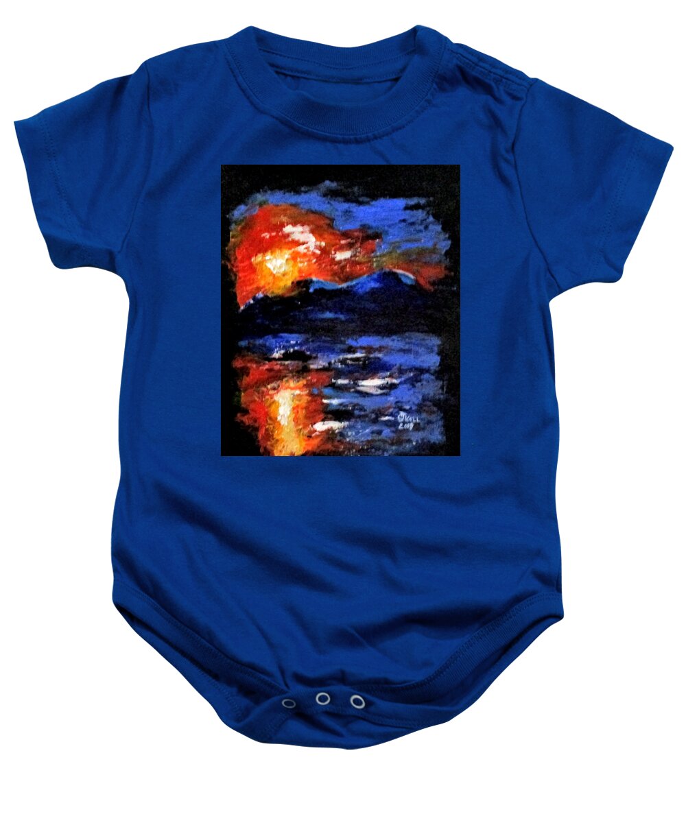 Impressionists Baby Onesie featuring the painting Good Morning Napoli by Clyde J Kell
