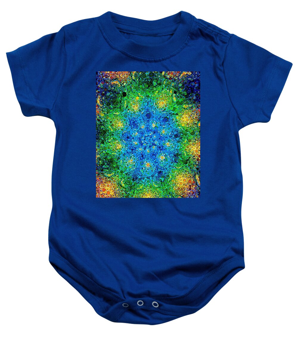 Spiral Baby Onesie featuring the digital art Good Morning Spring by Nick Heap
