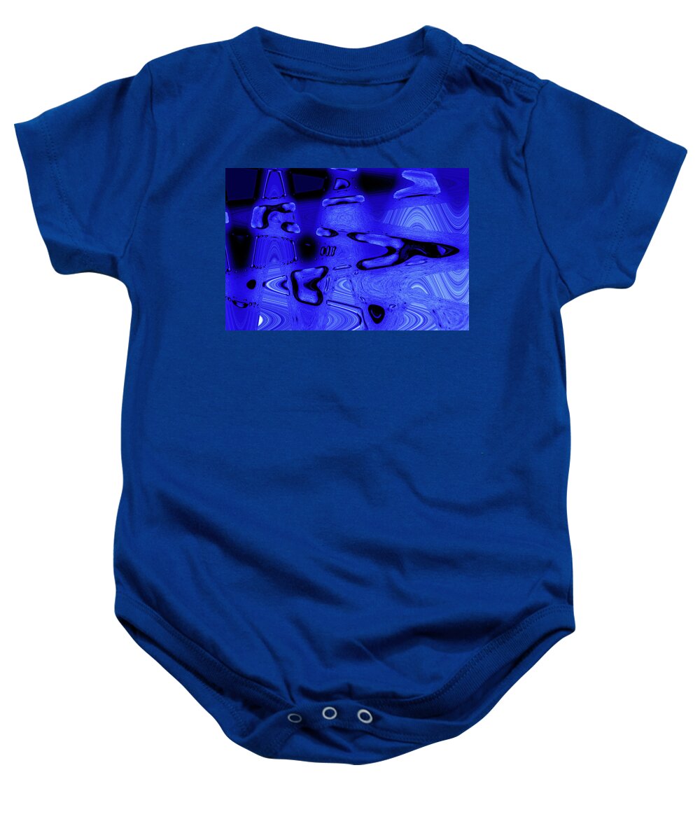 Abstract Baby Onesie featuring the photograph Interrupted Reality by Ira Marcus