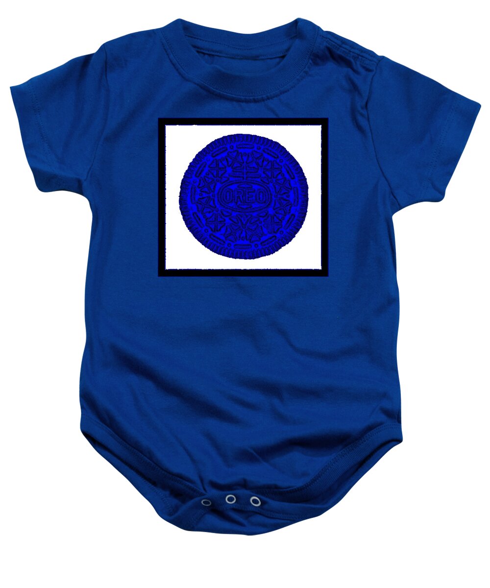Oreo Baby Onesie featuring the photograph Oreo Redux Blue 3 by Rob Hans