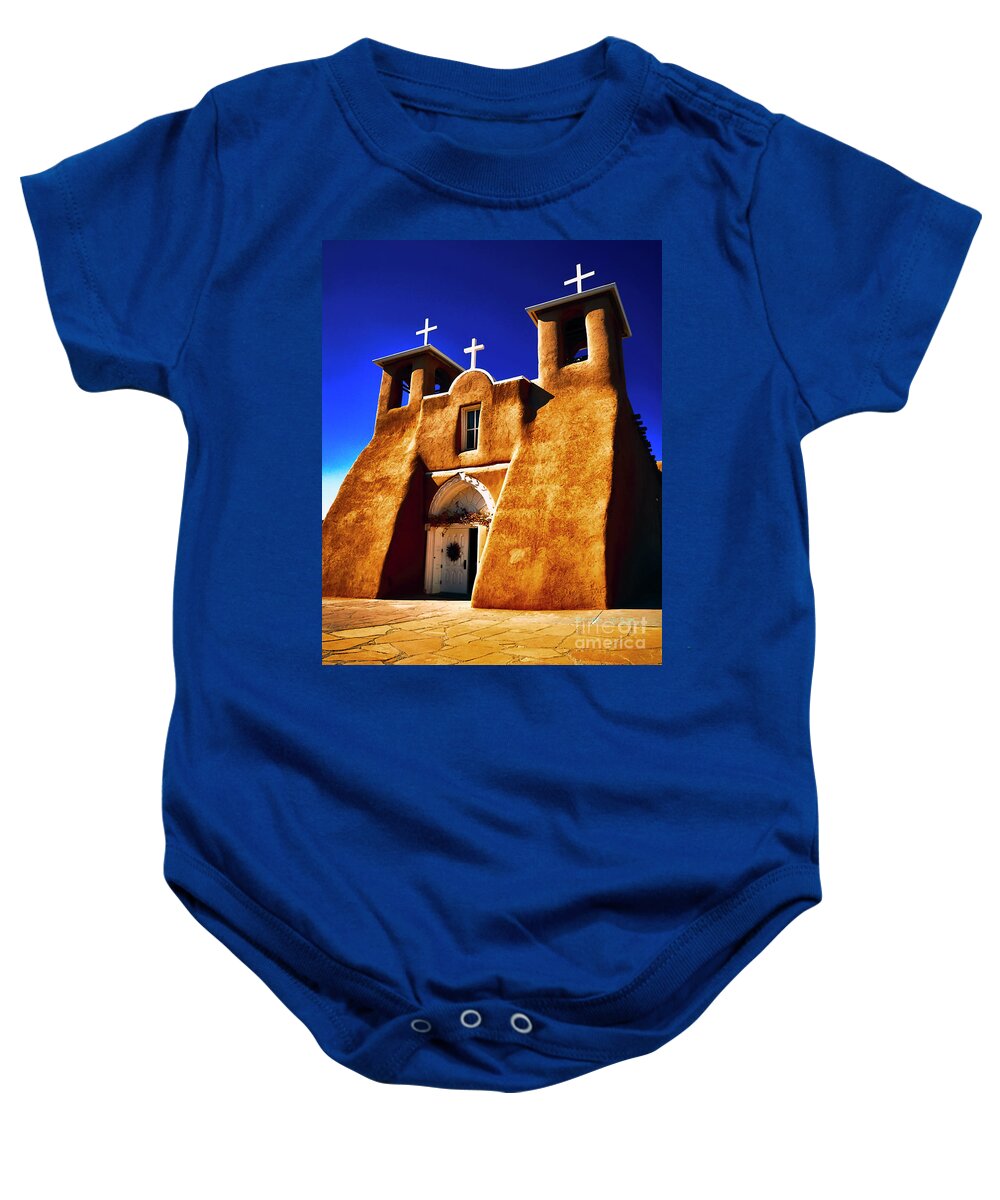 Santa Baby Onesie featuring the photograph Ranchos Church XXXII by Charles Muhle