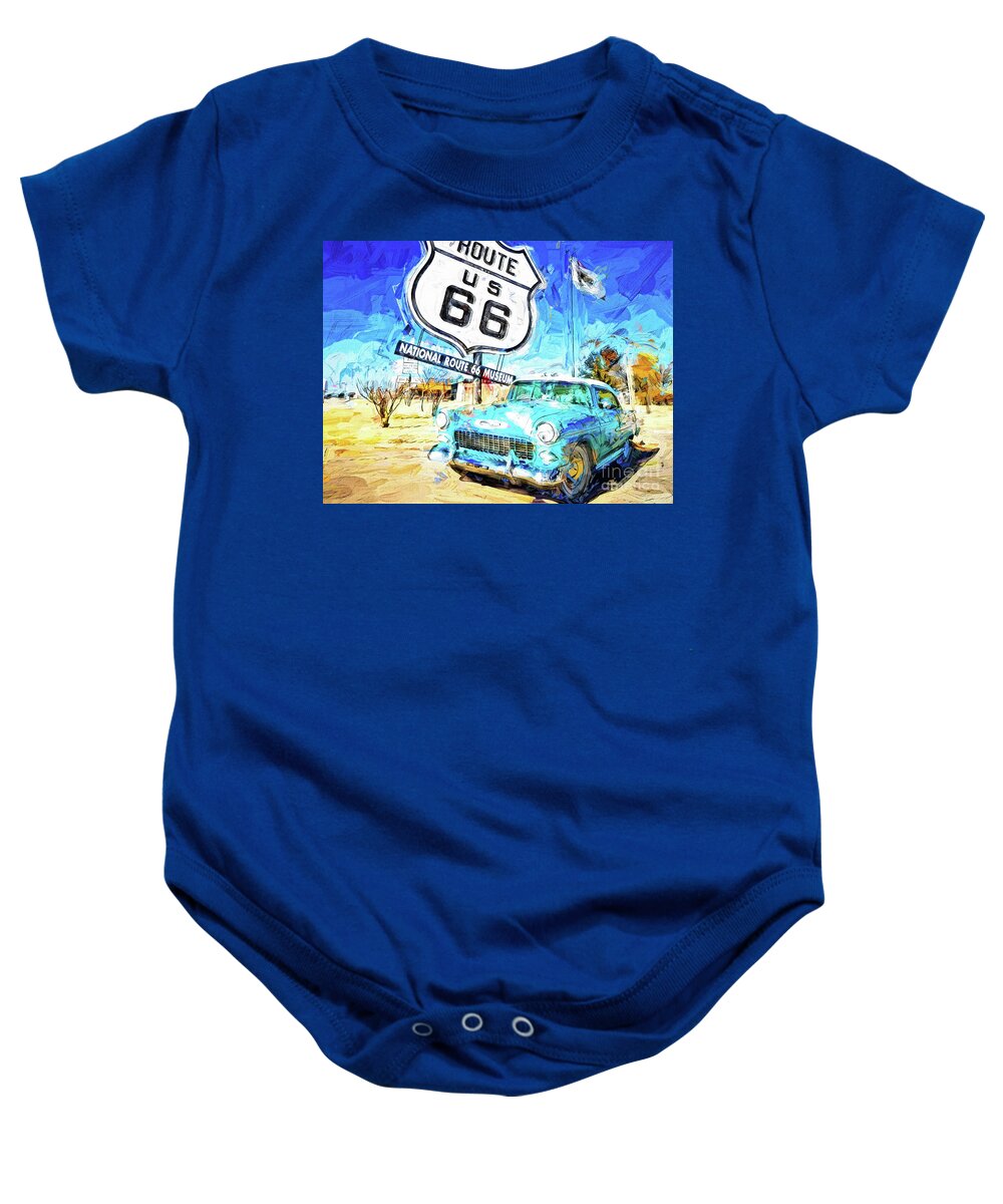 Carol M Highsmith Baby Onesie featuring the photograph Route 66 Roadtrip by Jack Torcello