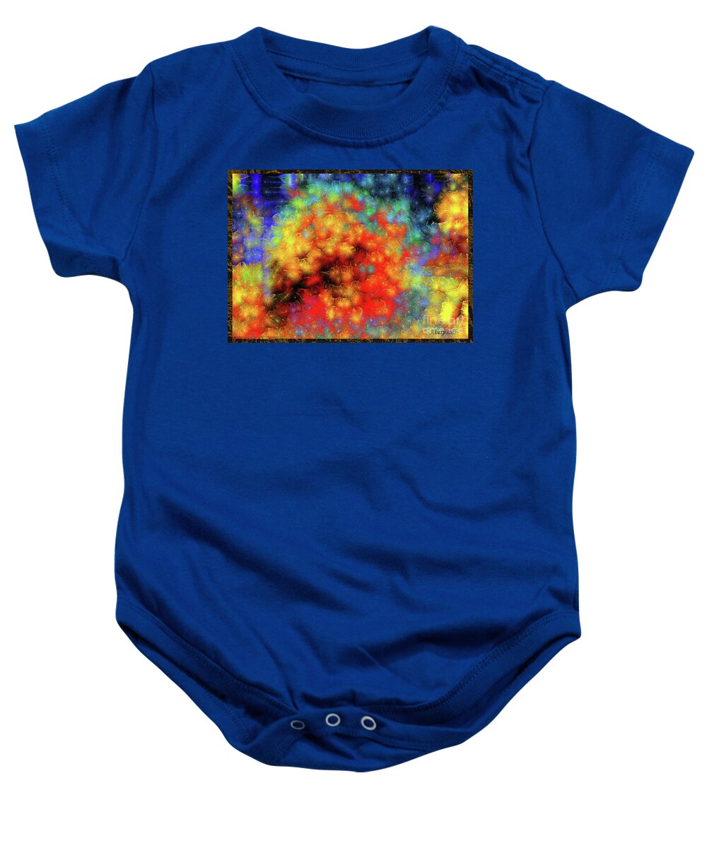 Euphoria Baby Onesie featuring the mixed media Triumphant Rebirth of an Original Mind Number 1 by Aberjhani
