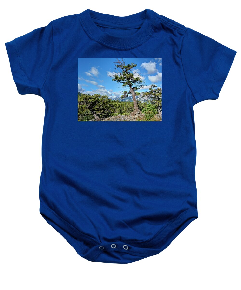 Ip_10312545 Baby Onesie featuring the photograph View Of Bow River Valley In Banff National Park, Alberta, Canada by Jalag / Klaus Bossemeyer