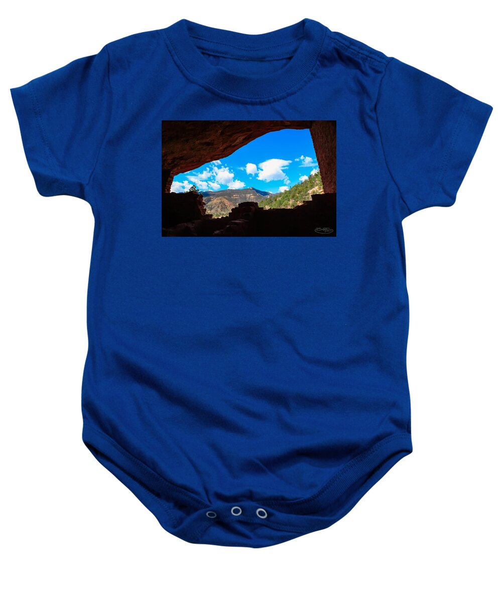 Manitou Springs Baby Onesie featuring the photograph Window of the Past by John Marr