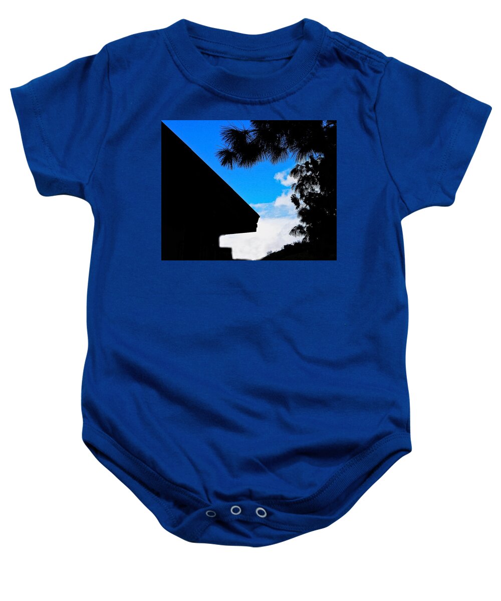 Tree Baby Onesie featuring the photograph Black and Blue #1 by Andrew Lawrence