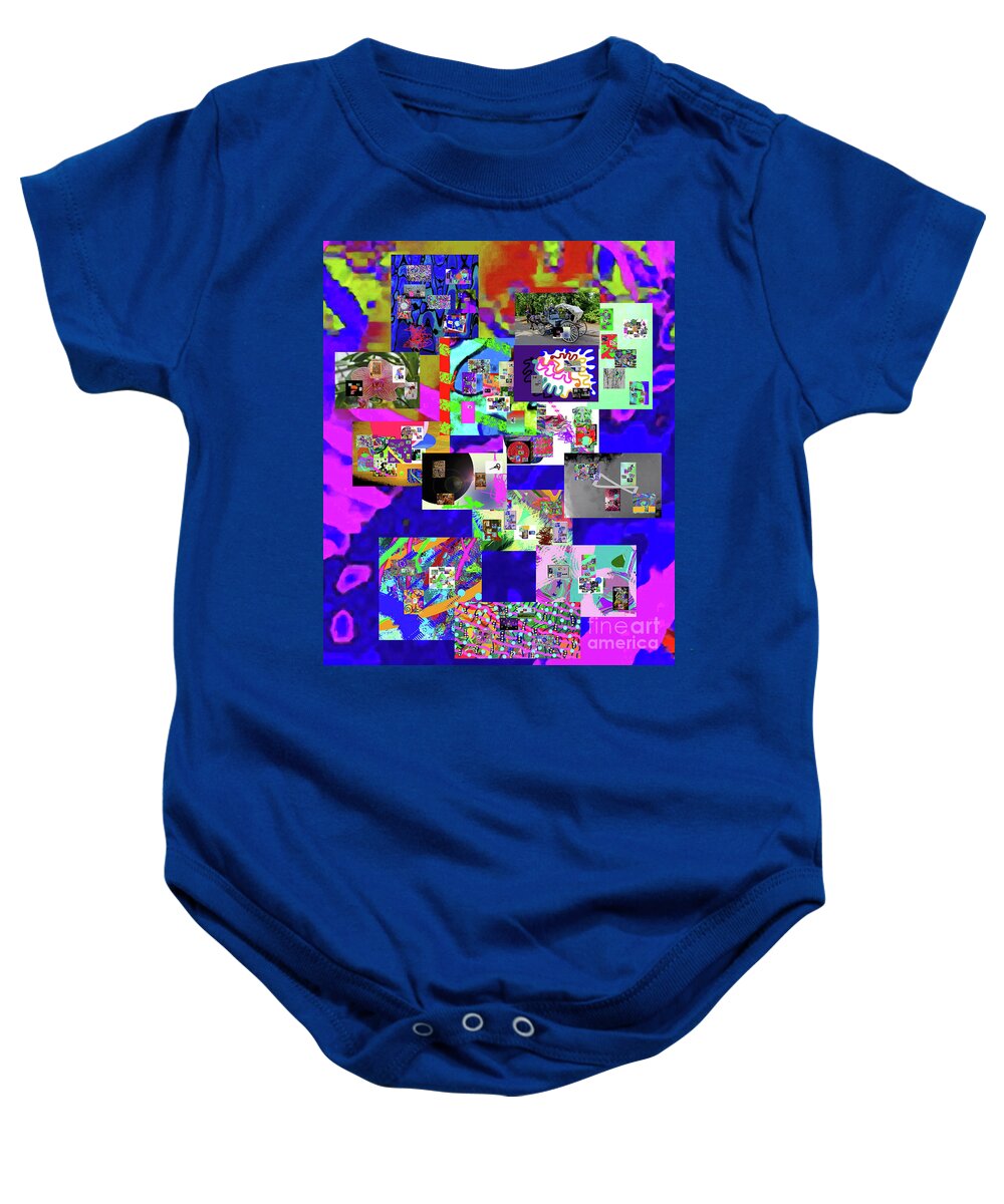 Walter Paul Bebirian: Volord Kingdom Art Collection Grand Gallery Baby Onesie featuring the digital art 10-21-2021e by Walter Paul Bebirian