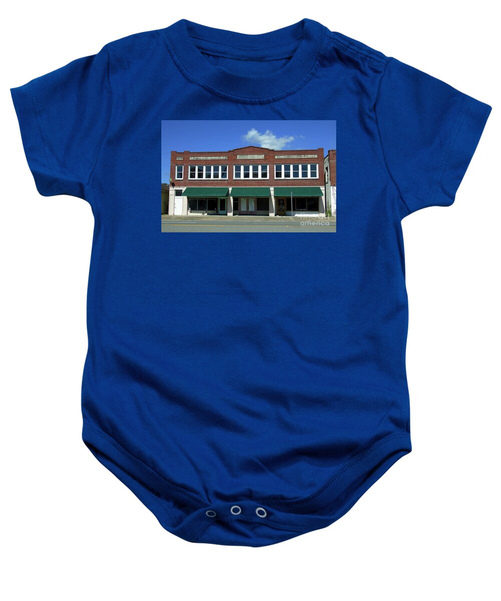 Wildwood Baby Onesie featuring the photograph AB. Albritton Building by D Hackett