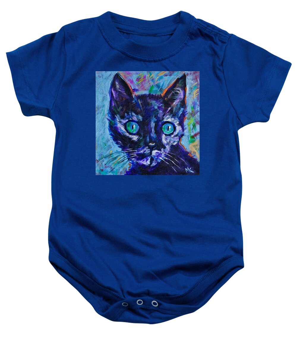  Baby Onesie featuring the painting Angie by Maxim Komissarchik