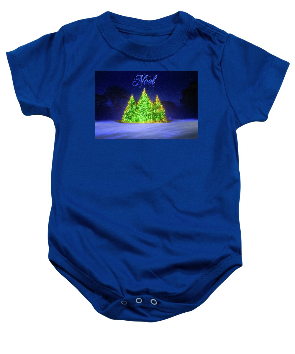 New York Botanical Gardens Baby Onesie featuring the photograph Christmas Tree Greeting Card by Mark Andrew Thomas