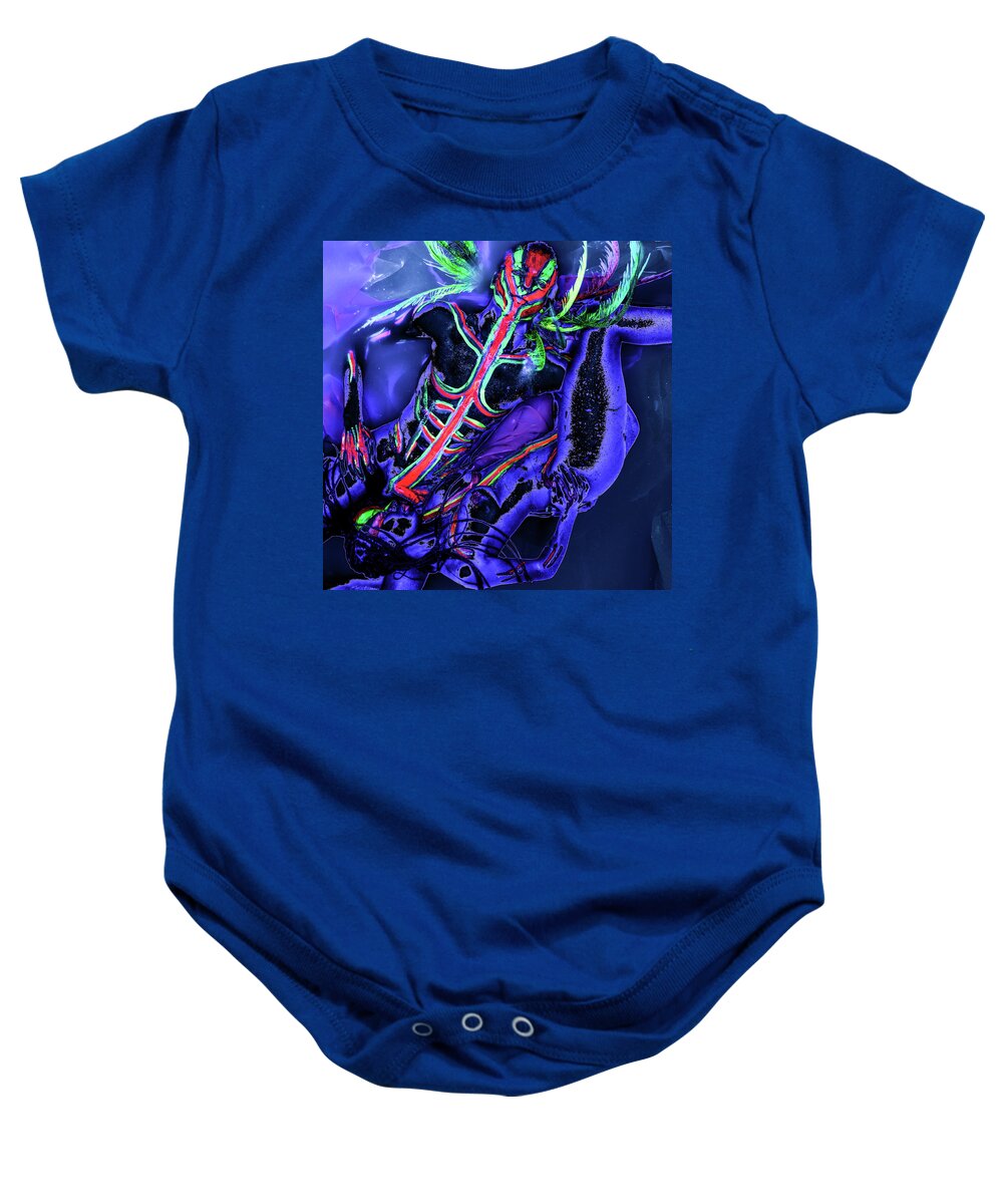Uv Baby Onesie featuring the photograph Colored opposites by Jose Pagan