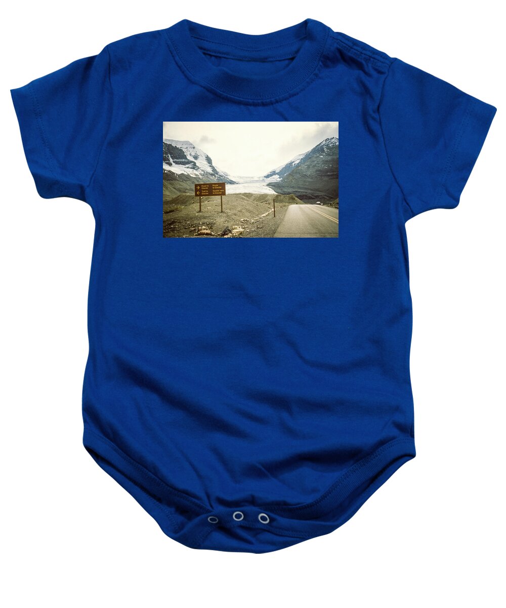 Alberta Baby Onesie featuring the photograph Entrance to the Columbia Ice Fields by Gordon James