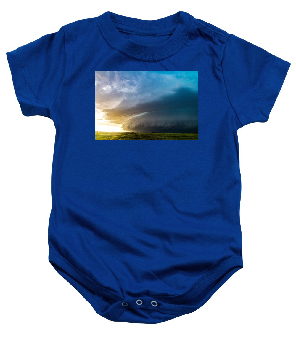Nebraskasc Baby Onesie featuring the photograph Epic Severe Weather 025 by Dale Kaminski