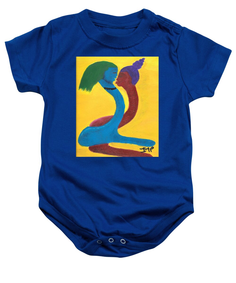 Man Baby Onesie featuring the painting Fleshing by Esoteric Gardens KN
