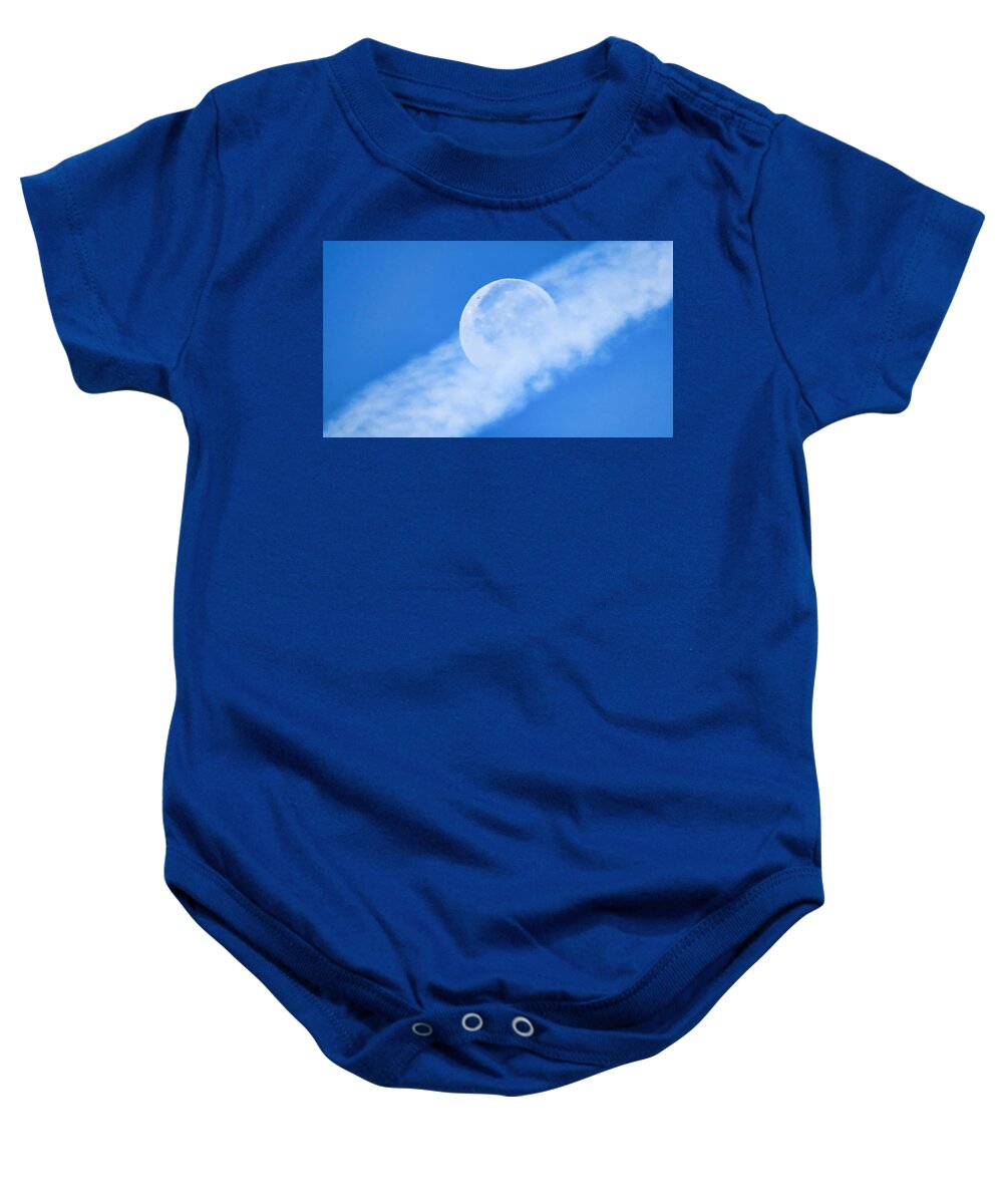 Arizona Baby Onesie featuring the photograph Floating Full Moon in Cancer by Judy Kennedy