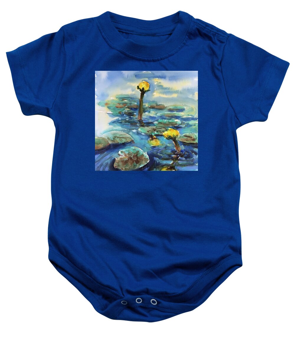 Painting Baby Onesie featuring the painting Bow to the Queen by Judith Levins