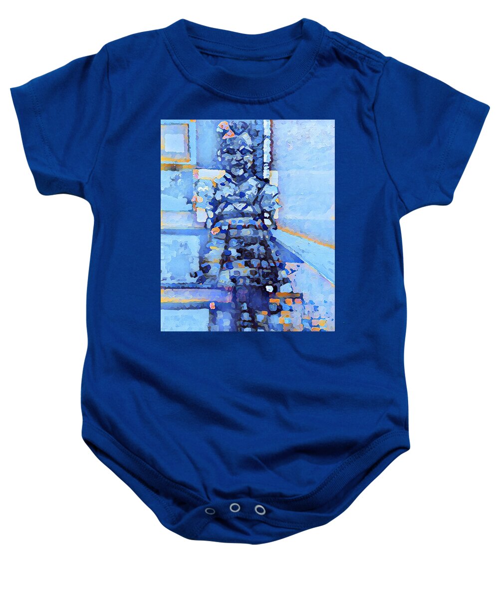  Baby Onesie featuring the painting Her Name by Try Cheatham