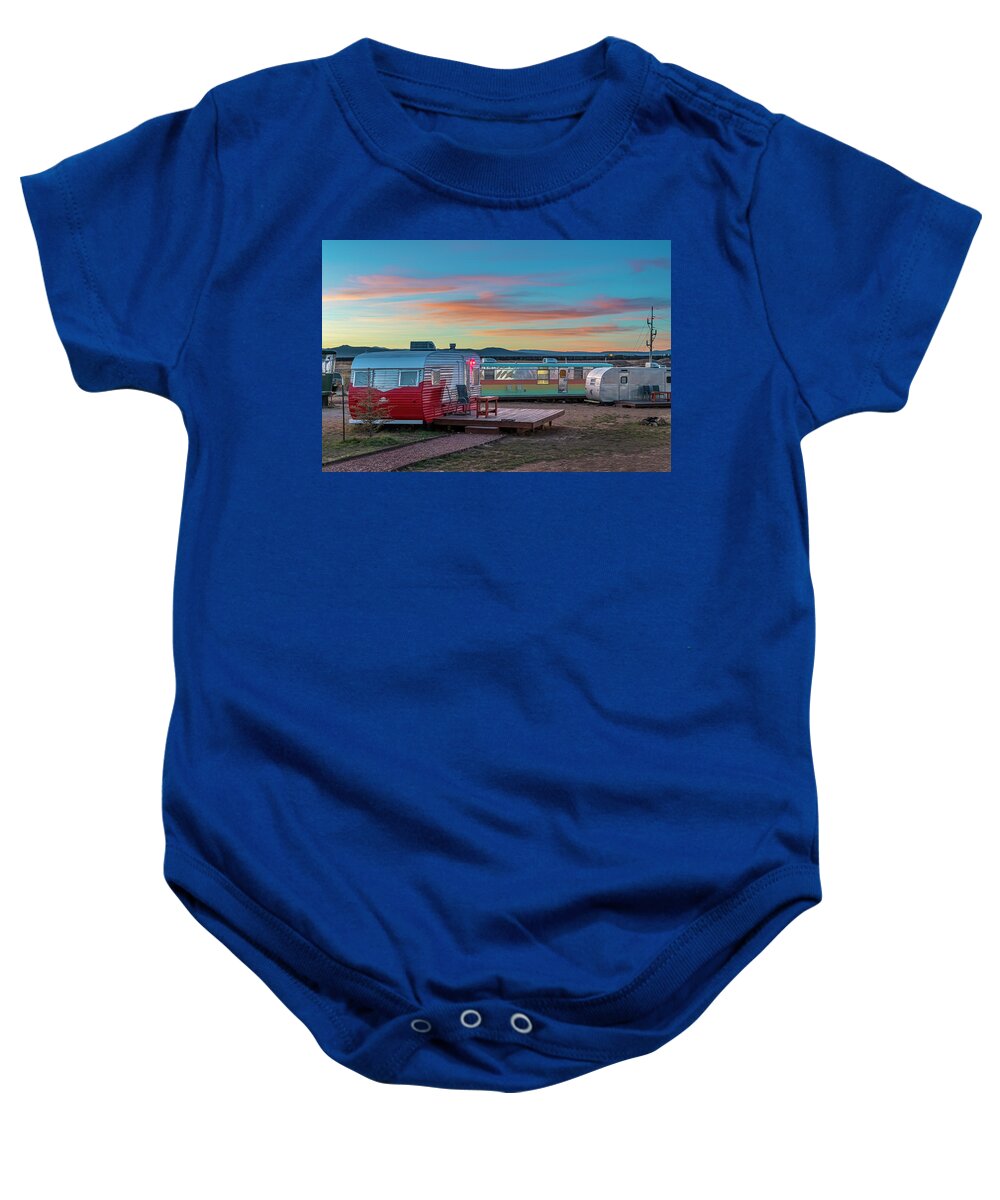 © 2020 Lou Novick All Rights Reversed Baby Onesie featuring the photograph Hotel Luna Mystica #2 by Lou Novick