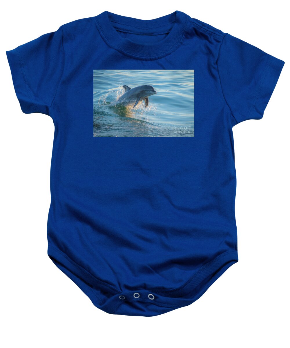 Clearwater Baby Onesie featuring the photograph Jet Ski by John Hartung  ArtThatSmiles com