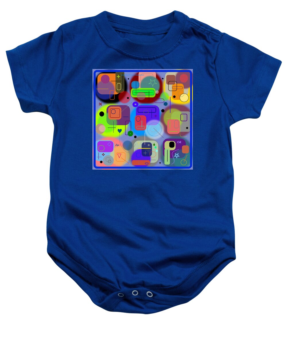 Corners Baby Onesie featuring the digital art Looks Like Fun by Designs By L