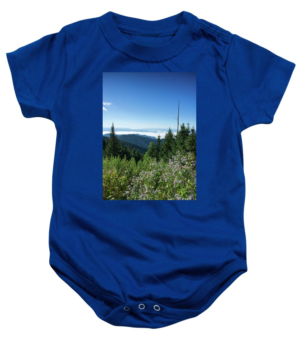 Tennessee Baby Onesie featuring the photograph Morning in the Mountains 4 by Phil Perkins