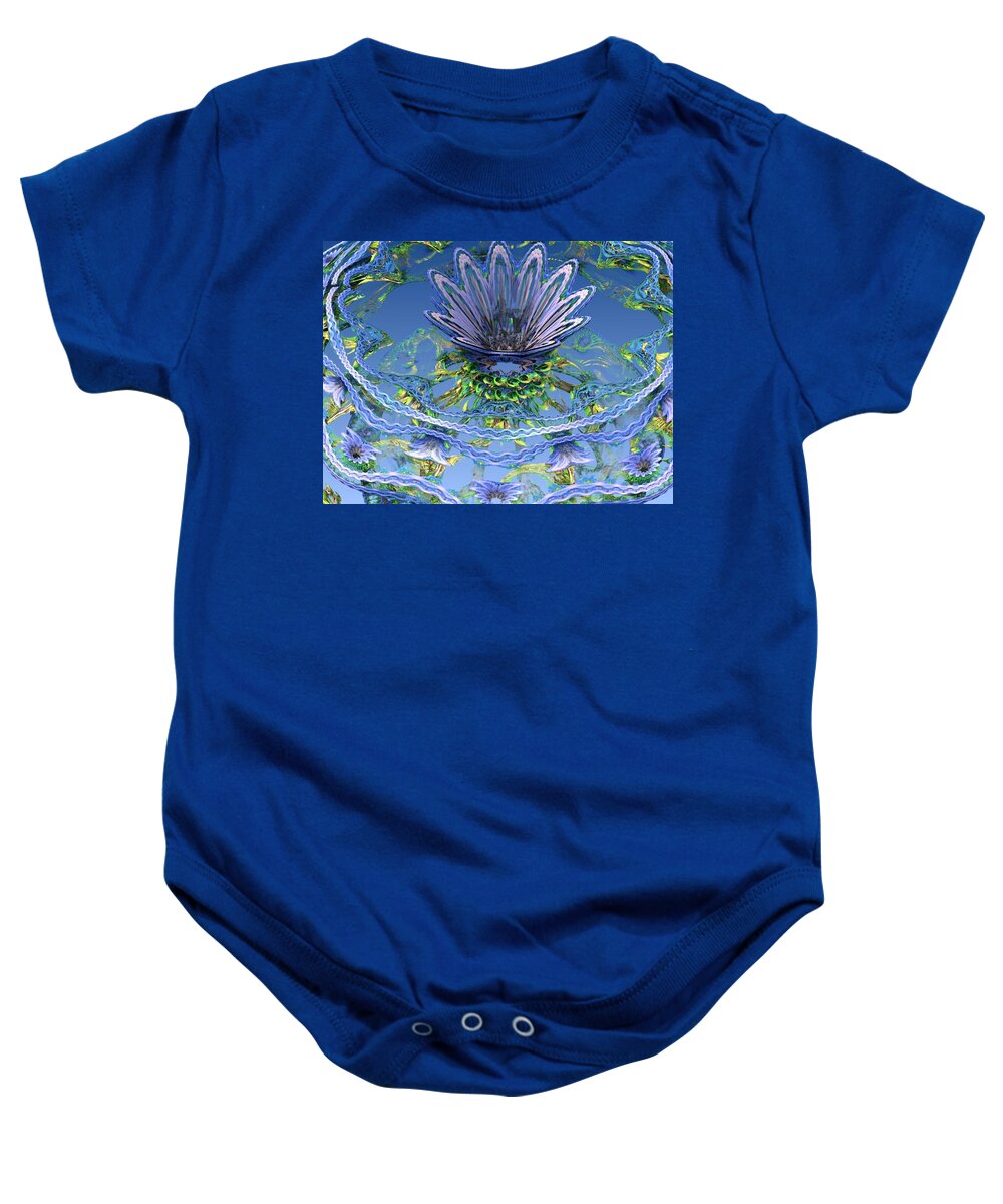 Fractal Baby Onesie featuring the photograph NWfractal2 by Allen Nice-Webb