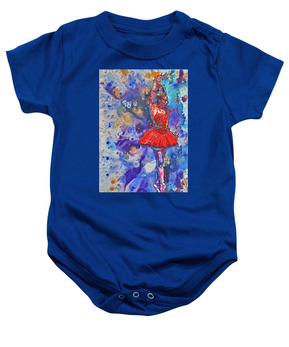 Dance Baby Onesie featuring the painting Passion Danse by Thom MADro